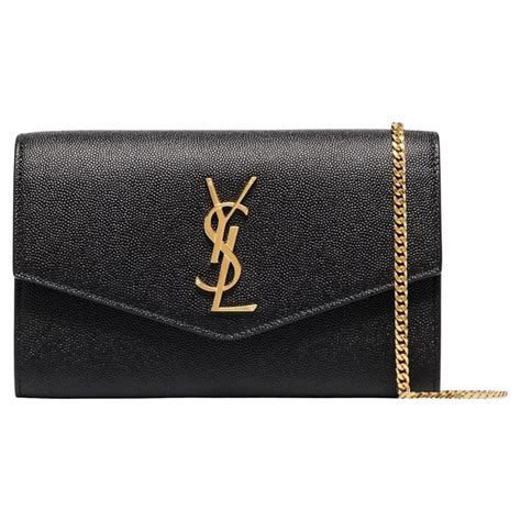 ysl bag uptown chain|UPTOWN chain wallet in grain de poudre embossed .